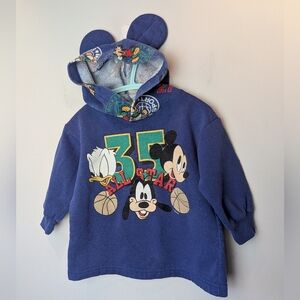 VINTAGE 90' Disney Babies Hoodie Sweater Size 24 Months Unisex Made In Canada